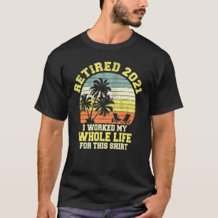 T-shirt Retro Beach Palm Tree Bière Vin Prestige Monde