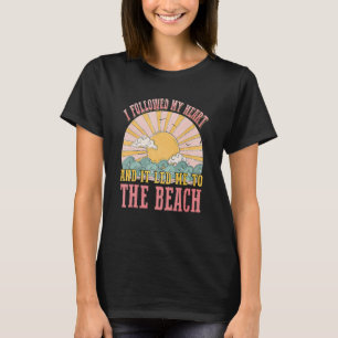 T-shirt Retro Beach Sun Palm Summer Plage Vintage P