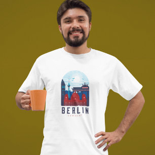 T-shirt Retro Berlin Skyline Allemagne