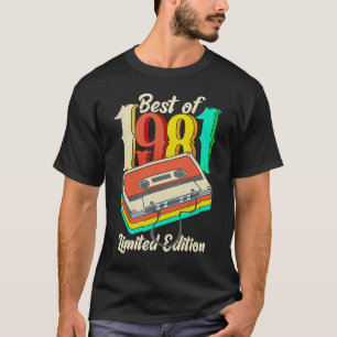 T-shirt Retro Best of 1981 Cassette Bande 40e anniversaire