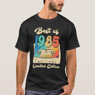 T-shirt Retro Best Of 1985 Cassette Tape 37E Anniversaire