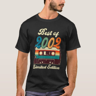 T-shirt Retro Best Of 2002 Cassette Tape 20E Anniversaire