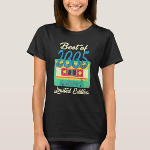 T-shirt Retro Best Of 2005 Cassette Tape 17e Anniversaire