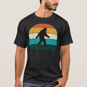 T-shirt Retro Big Foot Cool Sunset Bigfoot Amateurs Cadeau