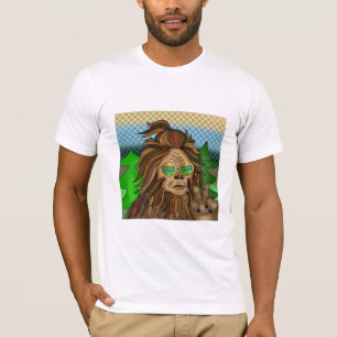 T-shirt Retro Bigfoot   Couleurs Vintage Sasquatch Pop Art