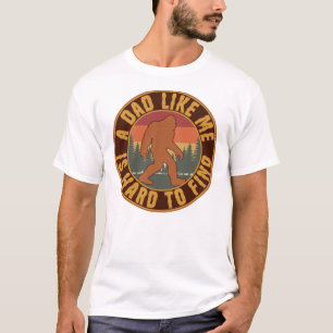 T-shirt Rétro Bigfoot Sasquatch Art Fun Amusant pour la Fê