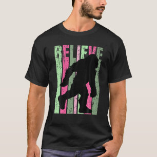 T-shirt Retro Bigfoot Yeti Vintage perturbé Fun Anniversai