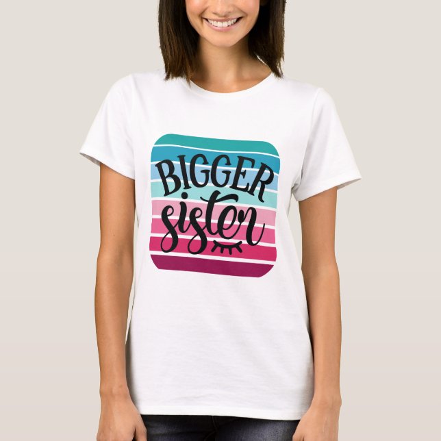 T-shirt Retro Bigger Sister (Devant)