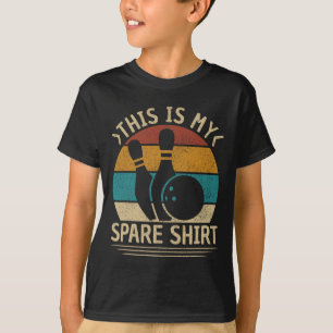 T-shirt Retro Bowling Hommes Garçons Enfants Drôle Bowling