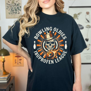 T-shirt Retro Bowling Oldies Ligue Ibuprofène Drôle Senior