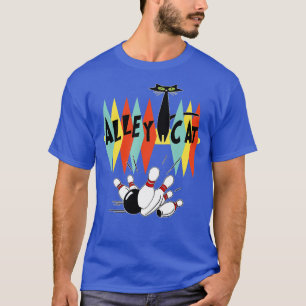 T-shirt Retro Bowling Vintage Bowler Alley Cadeaux de chat