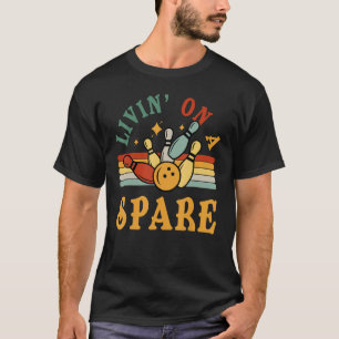 T-shirt Retro Bowling Vivant Sur Le Vintag Hommes Femmes D
