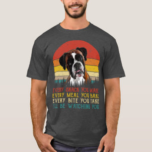 T-shirt Retro Boxer Chaque Snack Que Vous Faites Chaque Re