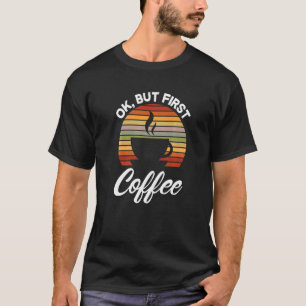 T-shirt Retro Café Café Café Boisson Barista