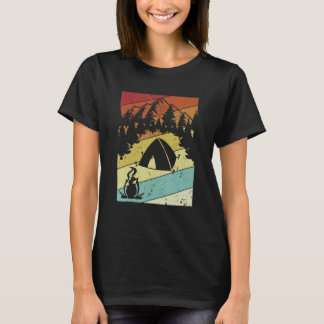 T-shirt Retro Campgrounds Glamping Backpacking Camper Camp