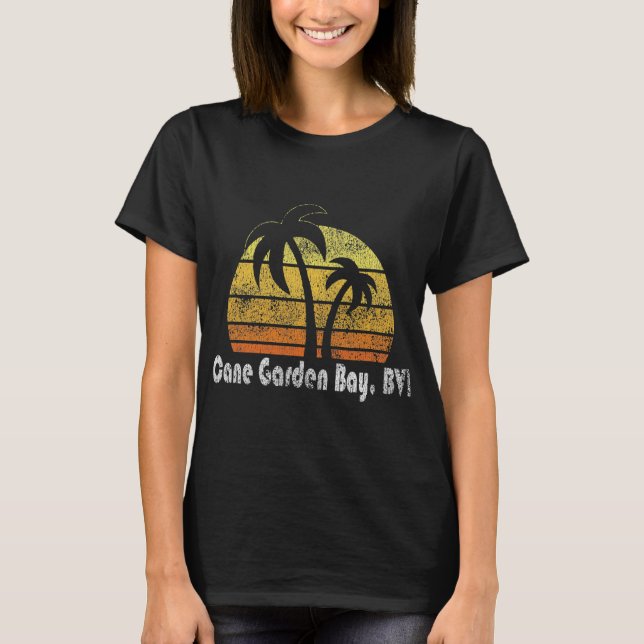 T-shirt Retro Cane Garden Bay British Virgin (Devant)