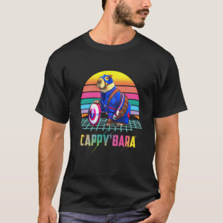 T-shirt Retro Cappy'bara  Rodent Animal Humor