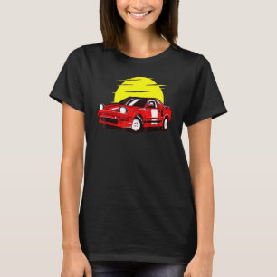T-shirt Retro Car Sunset Classique Vintage Novelty Hommes 