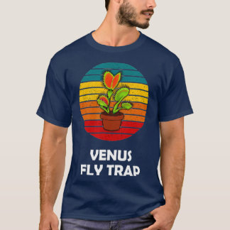 T-shirt Rétro Carnivorous Plant Vintage Vintage Vintage Fl