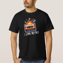 T-shirt rétro cassette des années 80 – J'adore le