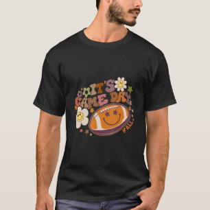 T-shirt Retro C'est Jeu Jour Hippie Football Américain Hap