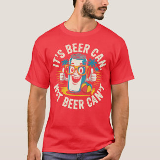 T-shirt Rétro C'est la bière ne peut pas la bière ne peut 