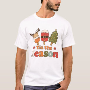 T-shirt Retro C'est la saison Noël mignonne vacances