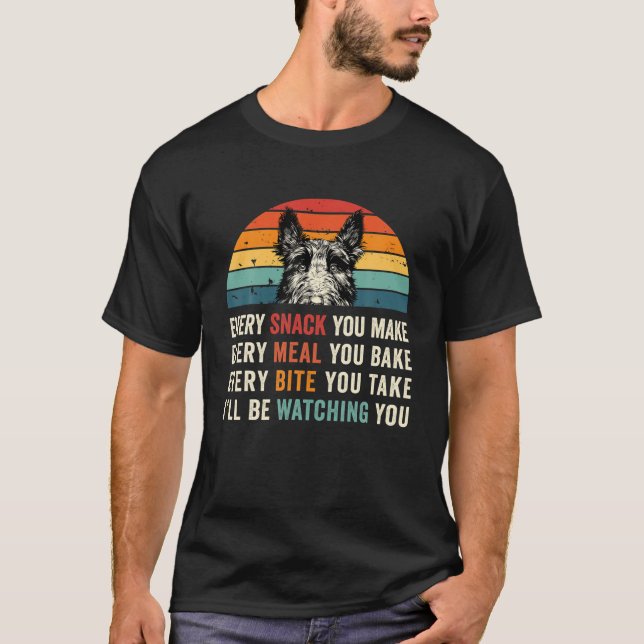 T-shirt Rétro Chaque collation que vous faites Chaque repa (Devant)