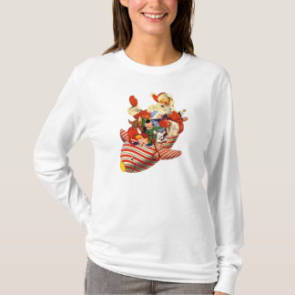 T-shirt Rétro chemise de Rocket Père Noël de sucrerie
