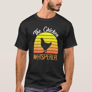 T-shirt Retro Chicken Whisperer Tee Amoureux de Poulets Ho