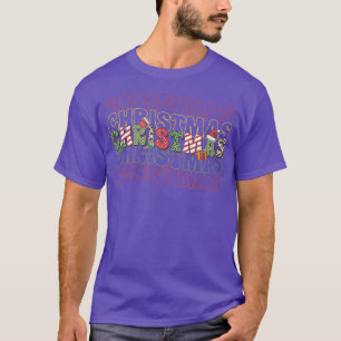 T-shirt Retro Christmas Santa Merry Christmas Family Pajam