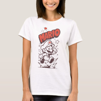 T-shirt Rétro Classic Gamer Pixel Plumber