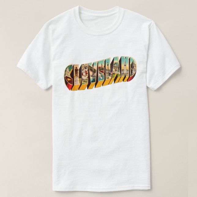 T-Shirt Rétro Cleveland (Design devant)