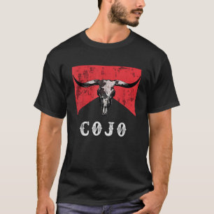 T-shirt Retro Cojo Bull Sketch Musique Pays les années 70