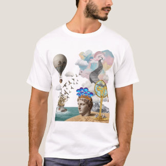 T-shirt Retro Collage Surreal Aesthetic Graphic Art T-Shir