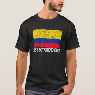 T-shirt Retro Colombie Drapeau meilleur petit ami jamais p