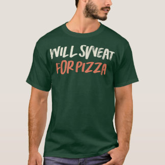 T-shirt Retro Coloré Funny Va Suire Pour Pizza Dit Sa
