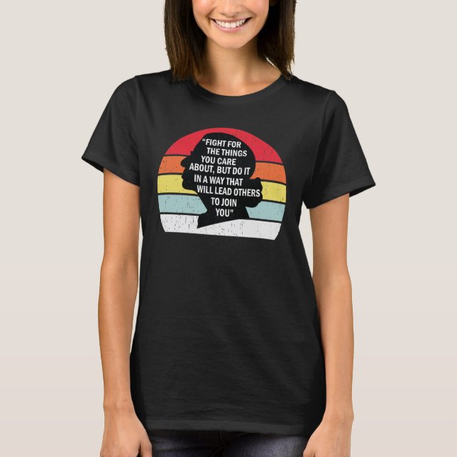 T-shirt Retro Combat Pour Les Choses Qui Vous Intéressent (Devant)