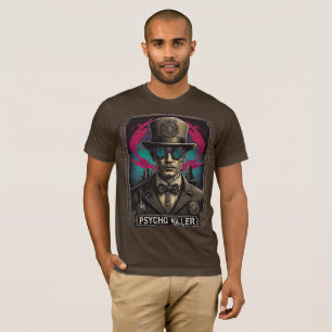 T-shirt Retro Comic Psycho Killer Steampunk Art