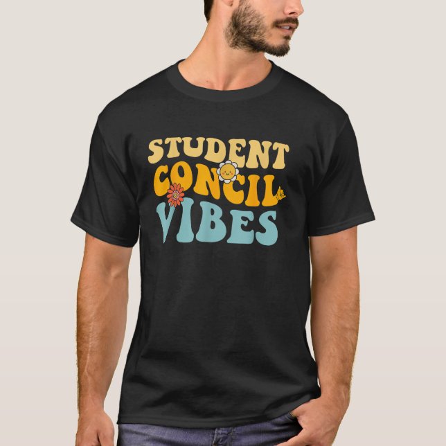 T-shirt Retro Conseil Super des élèves Vibes Femmes K (Devant)