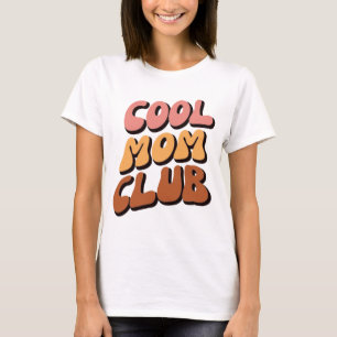 T-shirt Retro Cool Club des Mamans dans Groovy Waves