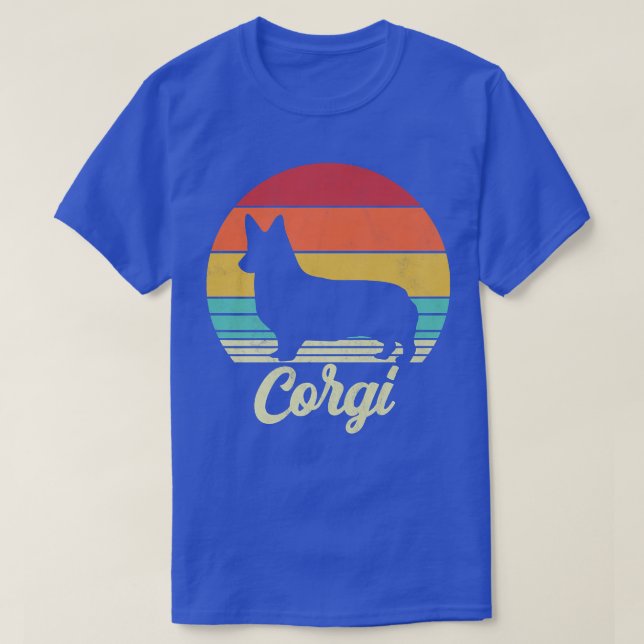 T-shirt Retro Corgi Dog Lover1171 (Design devant)
