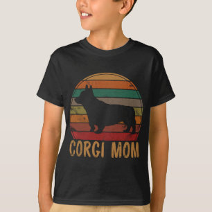 T-shirt Retro Corgi Maman Cadeau Chien Mère Animaux de com
