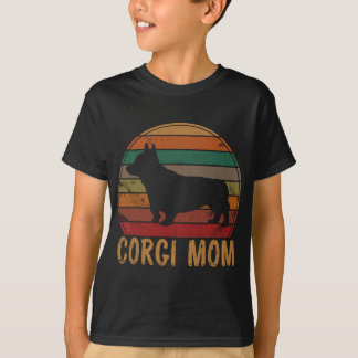T-shirt Retro Corgi Maman Cadeau Chien Mère Animaux de com