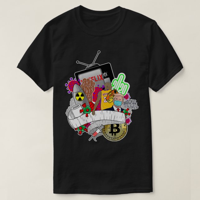 T-shirt Retro Covid Throwback 2020 (Design devant)