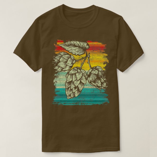 T-shirt Retro Craft Beer  (Design devant)