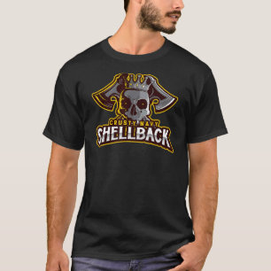 T-shirt Retro Crusty Marine Shellback Défenseur Du Profond