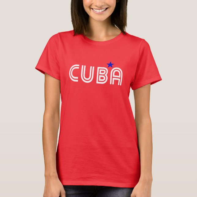 T-shirt rétro Cuba (Devant)