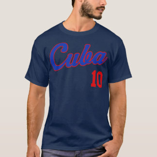 T-shirt Retro Cuba Baseball Remera Beisbol Cubain Jersey