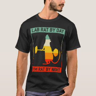 T-shirt Rétro Culturisme Rat De Laboratoire Le Jour Rat De